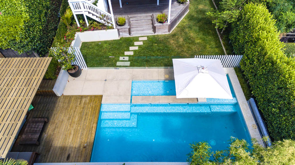 Freemans Bay pool landscape design