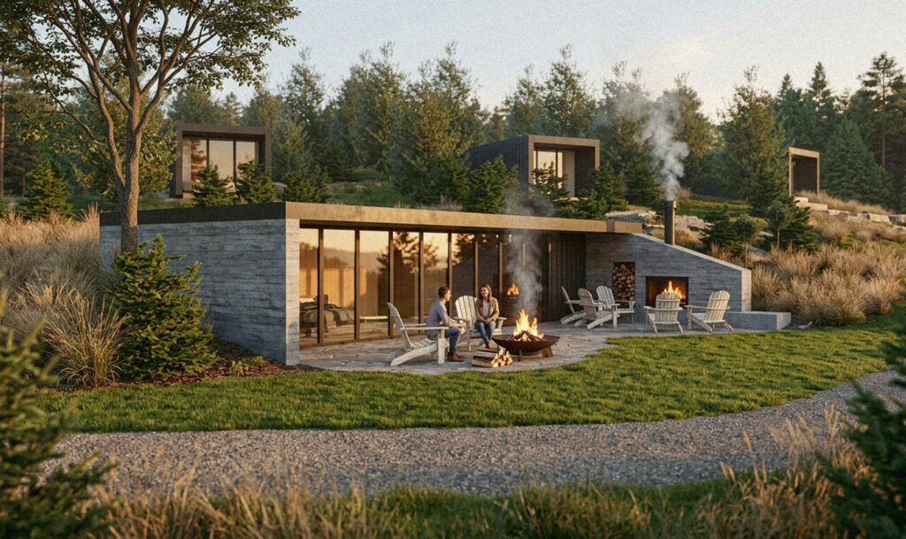 Kawarau Cabins Render