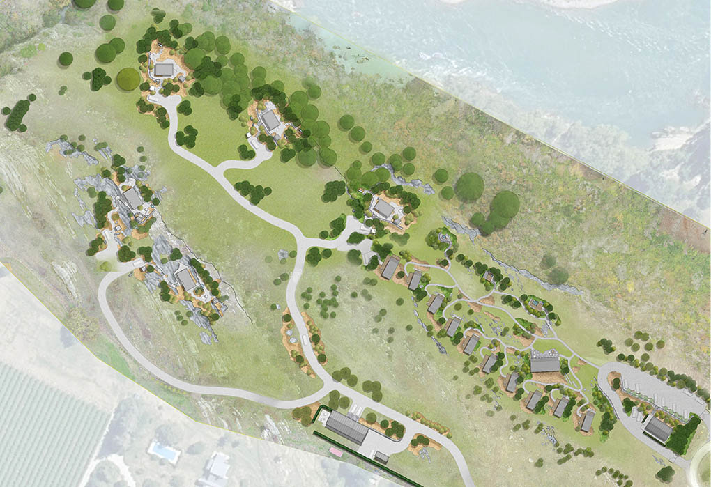 Kawarau River Cabins landscape masterplan